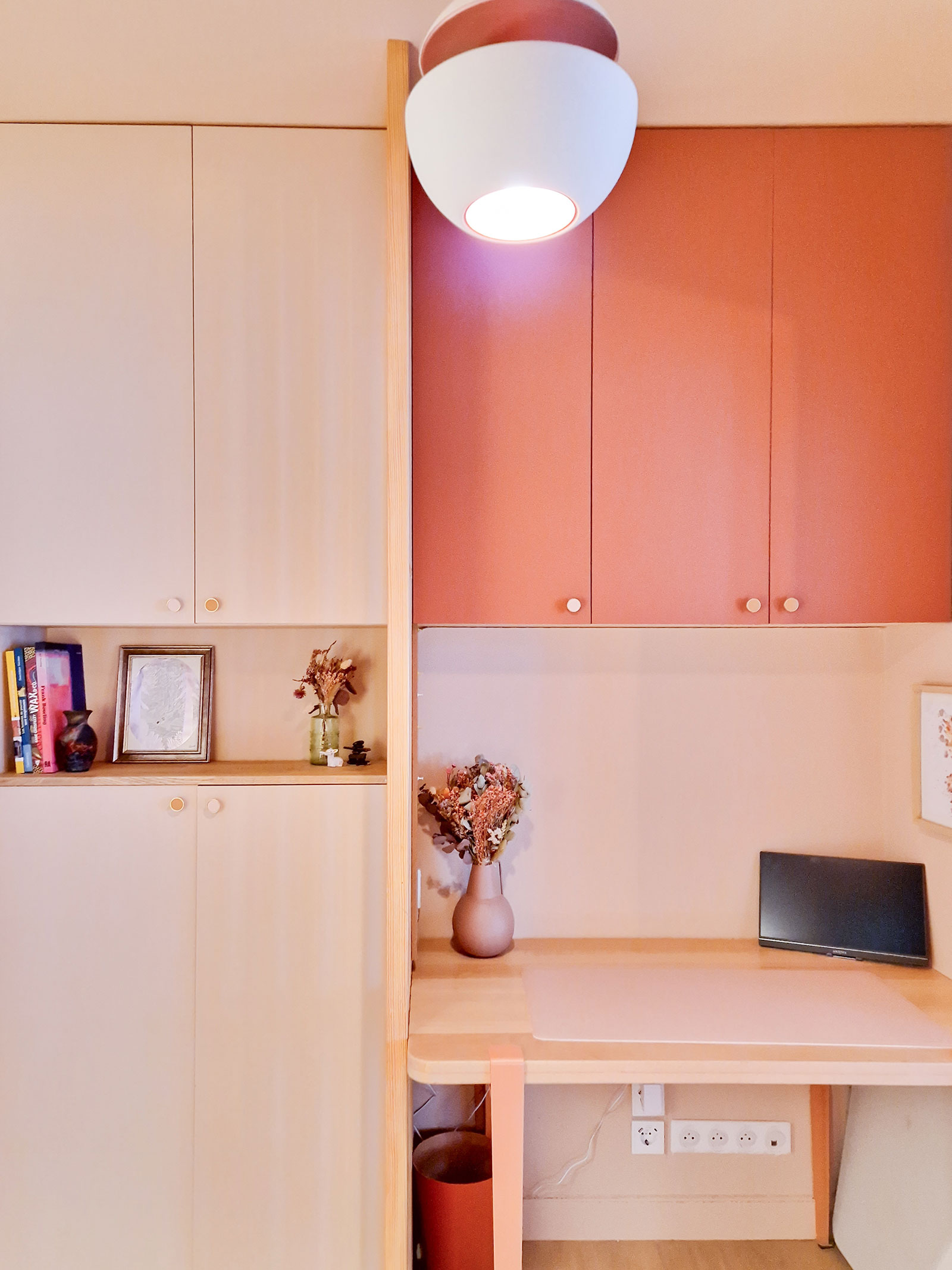 renovation appartement Paris 17 bureau sur mesure Pouchet