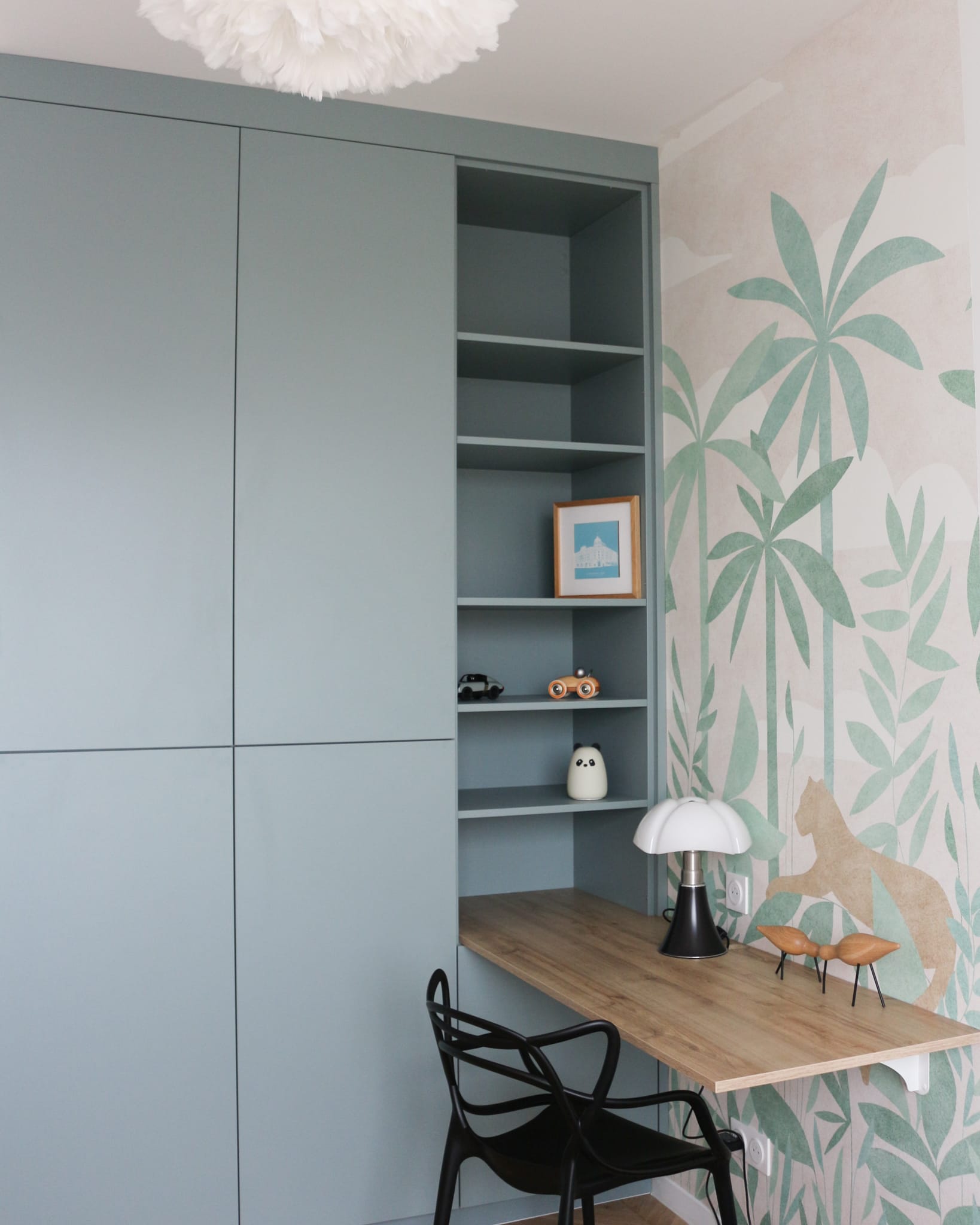 renovation appartement asnieres sur seine bureau chambre Vuitton