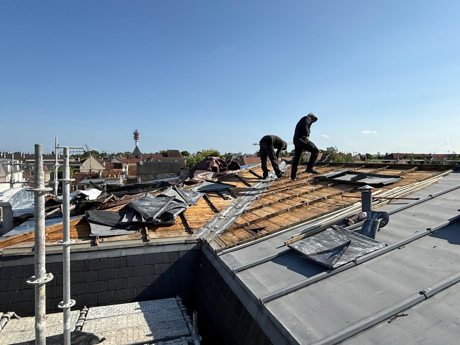 renovation toiture zinc